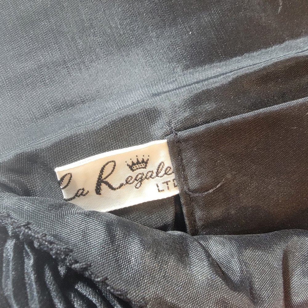Vintage La Regale vintage black whimsigoth pleated beaded snap closure bag - Picture 9 of 10